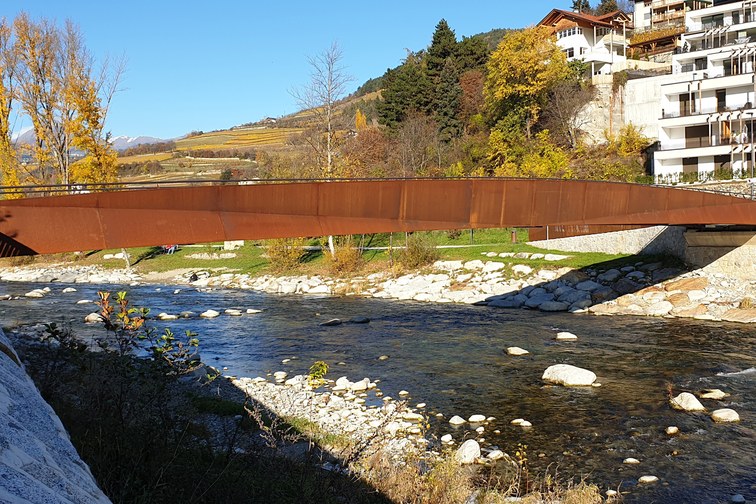 Fußgänger- und Radwegbrücke Zinggen – Brixen