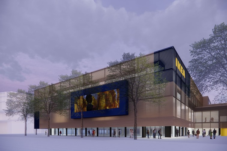 Umbau und Erweiterung Bestandsgebäude  IKEA Dornbirn